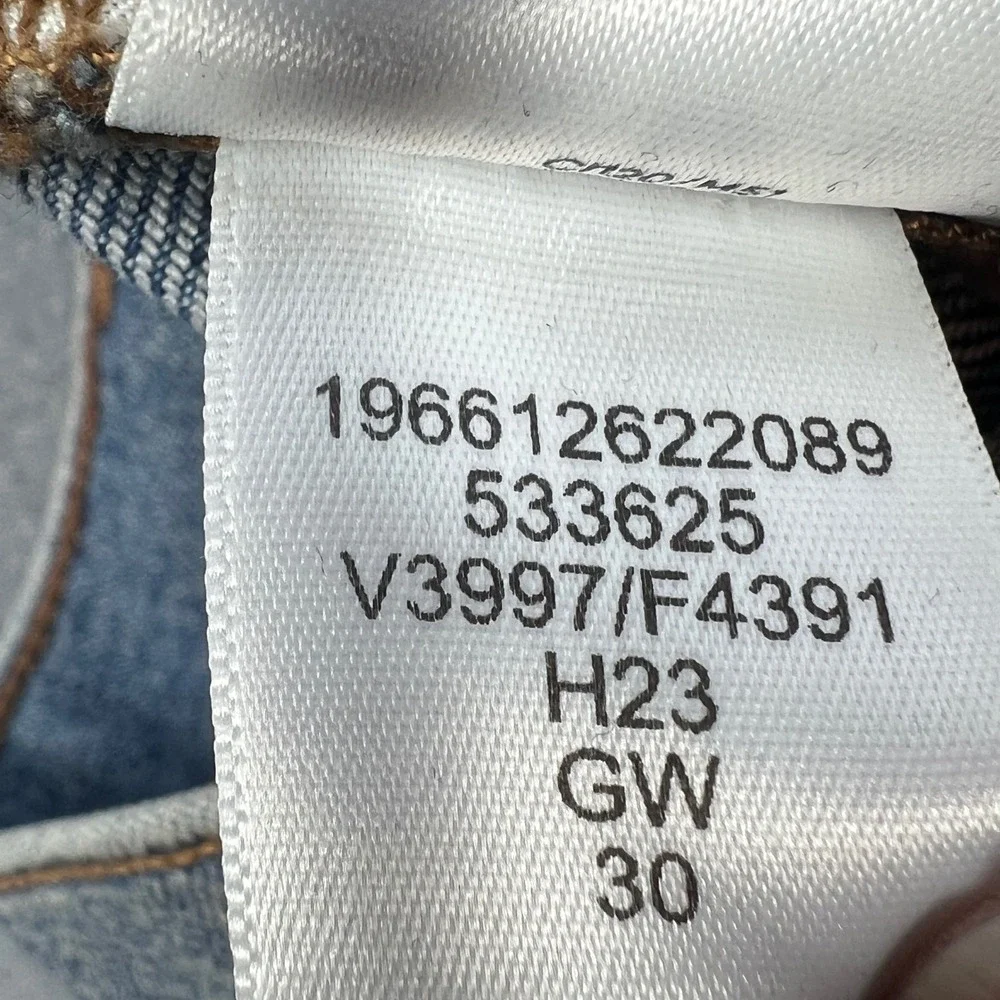 Lands' End Blue Jeans Straight Leg Stretch Denim Womens Size 4 533625 - Picture 6 of 10